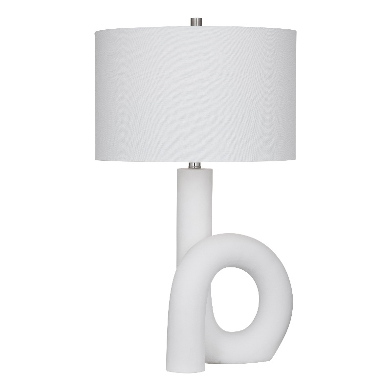 Matte White Alexx Table Lamp Modern Abstract