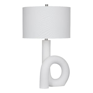 Matte White Alexx Table Lamp Modern Abstract