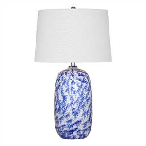 mila table lamp - blue/cream