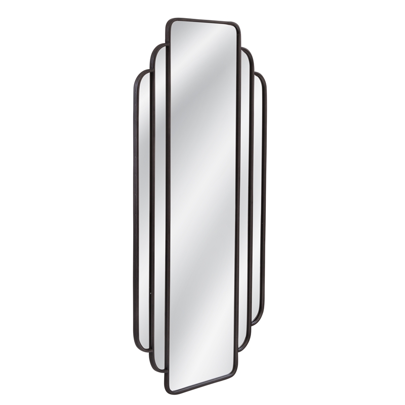 gatsby wall mirror - matte black