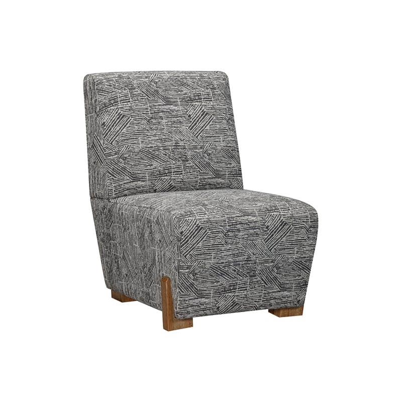 Zebra Print Jasper Accent Chair Natural Wood Legs