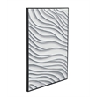 Black Ripples Framed Canvas Coastal Wall Art