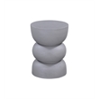 Gray Plaster Wood Haven Accent Table Modern