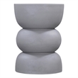 Gray Plaster Wood Haven Accent Table Modern