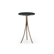 Green Marble Antique Brass Milo Accent Table Modern
