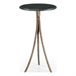 Green Marble Antique Brass Milo Accent Table Modern