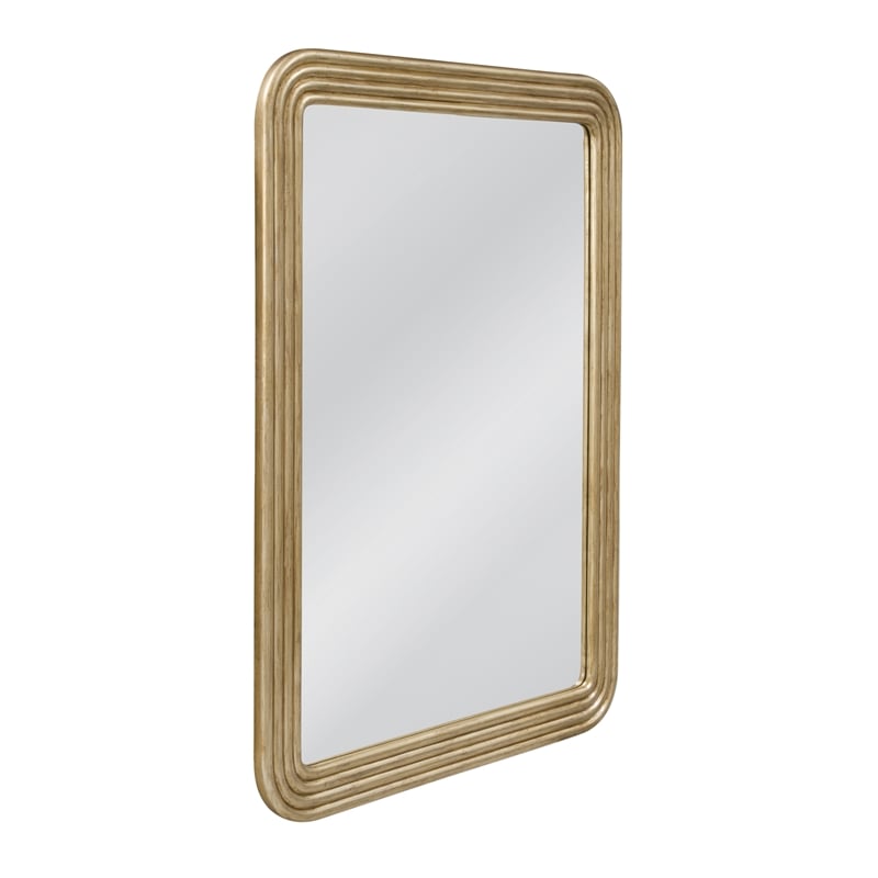 Antique Gold Vertical Yevette Wall Mirror Traditional