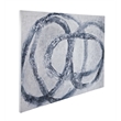 White Blue Altarium Canvas Wall Art Large Modern