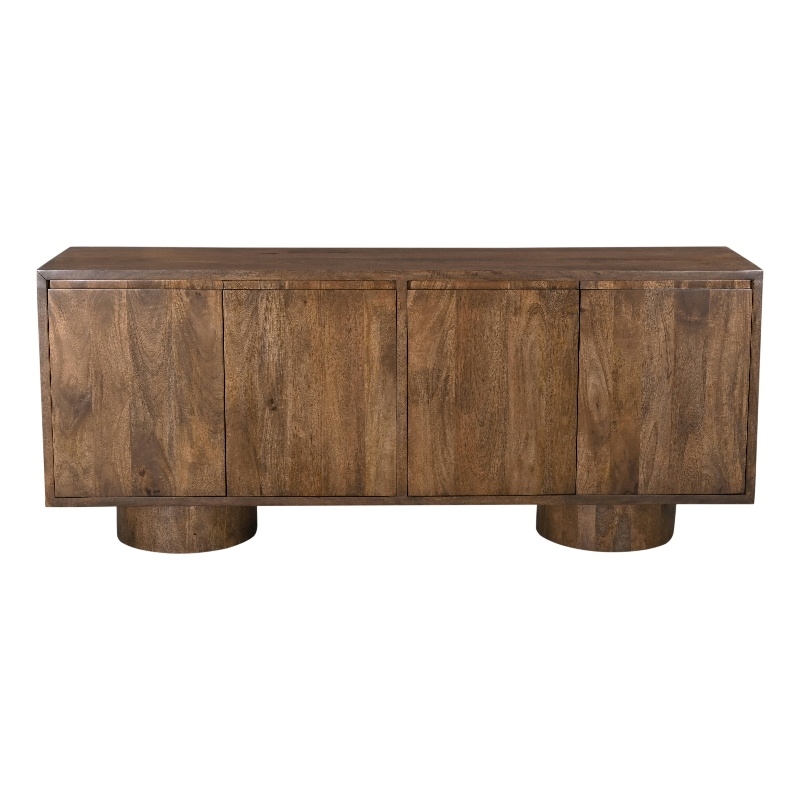 Rich Brown Mango Wood Napa Server Modern Rustic