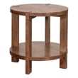 Warm Walnut Wood Winston End Table Mid Century Modern Storage