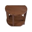 Warm Walnut Wood Winston End Table Mid Century Modern Storage