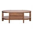 Warm Walnut Winston Cocktail Wood Table Mid Century Modern Storage