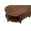 Warm Walnut Winston Cocktail Wood Table Mid Century Modern Storage