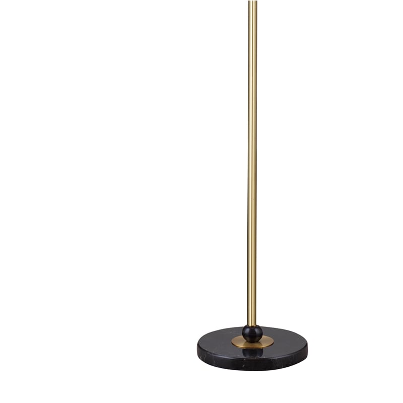 Lenor Floor Lamp - Black/Brass