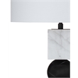 Ellendale Black White Marble LED Table Lamp
