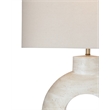Cream Resin Kent Table Lamp LED Modern Accent