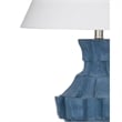 Blue Kenora Textured Table Lamp Modern Acrylic Accent
