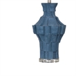 Blue Kenora Textured Table Lamp Modern Acrylic Accent