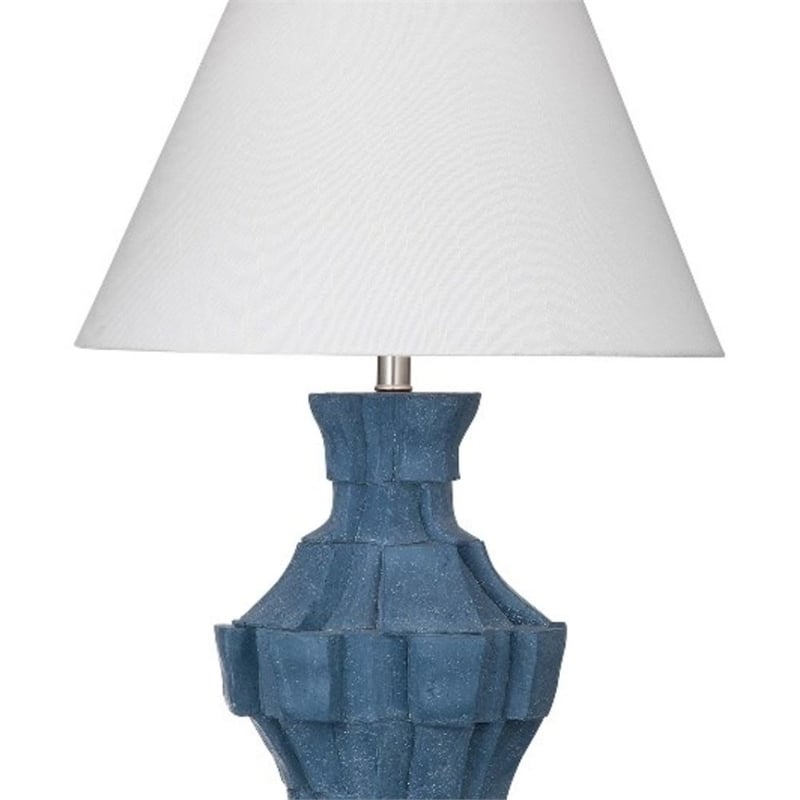 Blue Kenora Textured Table Lamp Modern Acrylic Accent