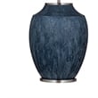 Ashe Table Lamp Ceramic Blue LED Accent Lighting for Bedroom Living Room & Office