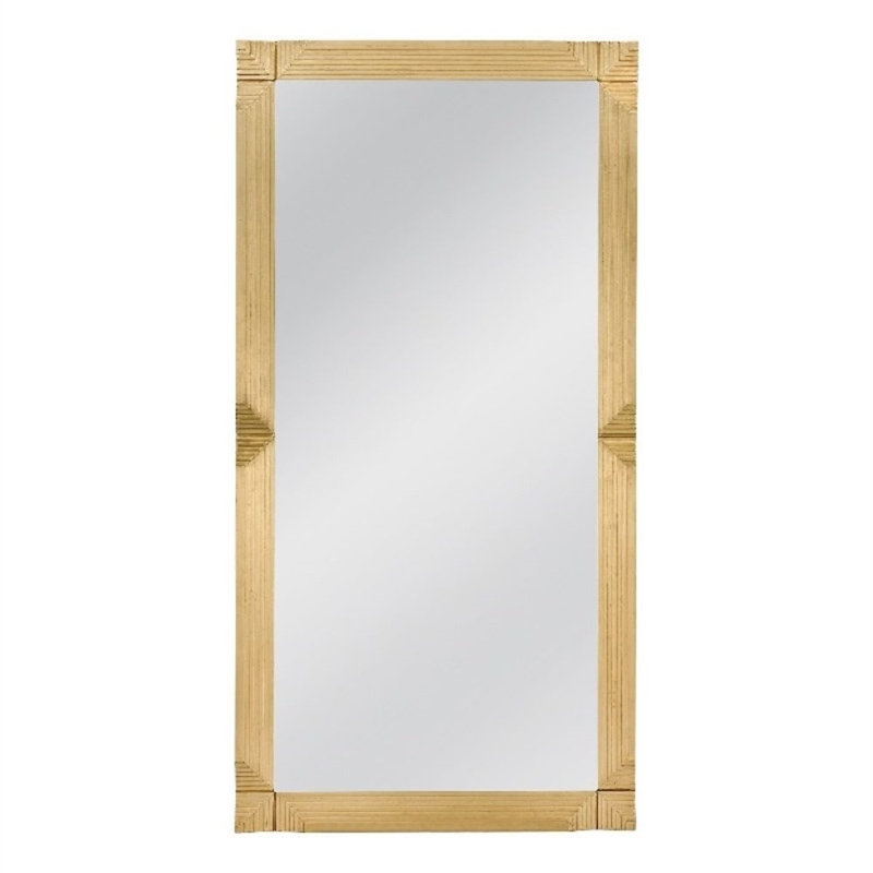 Gold Mellstock Art Deco Floor Mirror Modern Glass