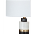 Black White Brass Marble Gregory Table Lamp Modern LED Accent