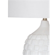 White Ceramic Sesser Table Lamp Acrylic Base Modern