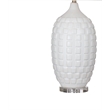 White Ceramic Sesser Table Lamp Acrylic Base Modern