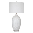 White Ceramic Sesser Table Lamp Acrylic Base Modern