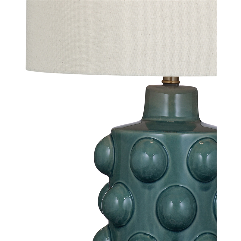 Blue Green Lynn  Ceramic Table Lamp LED Modern Accent Lighting