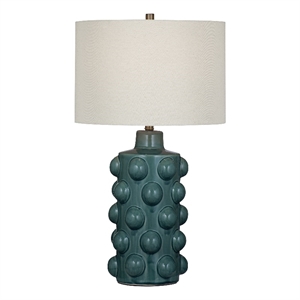 Blue Green Lynn  Ceramic Table Lamp LED Modern Accent Lighting