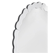 Alissar Wall Mirror Clear White Glass Decorative Mirror for Living Room & Bedroom