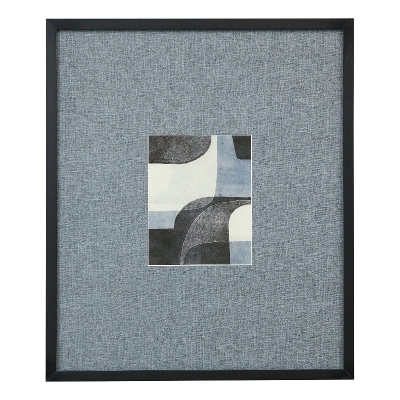 Urban Bound II Matte Black Wood Frame Cotton Rag Art