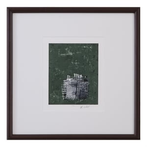 Dual Dichotomy III Vertical Framed Print - Gray