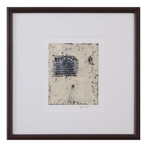 Dual Dichotomy Vertical IV Framed Print - Gray