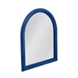 Vega Navy Blue Arched Wall Mirror Modern Glass