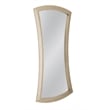 Biles Silver Leaf Hourglass Floor Mirror Art Deco