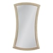 Biles Silver Leaf Hourglass Floor Mirror Art Deco