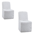 Meyer Gray Oyster Dining Wood Chair Set of 2 Casters