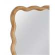 Rider Brown Wood Wavy Wall Mirror Coastal Boho