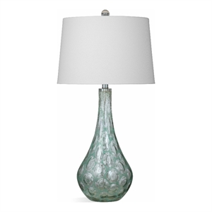 Berry Table Lamp Green Art Glass LED Accent Lighting for Home & Office