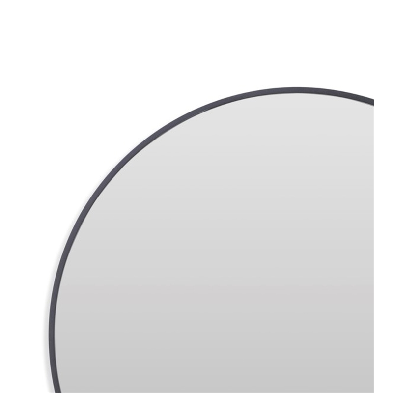 Levigne Black Iron Large Wall Mirror Modern