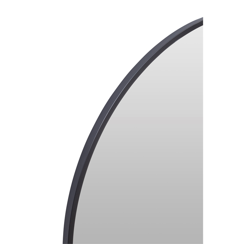 Levigne Black Iron Large Wall Mirror Modern