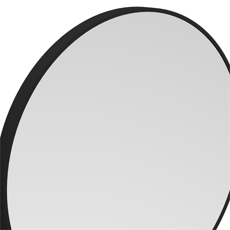 Levigne Black Iron Large Wall Mirror Modern