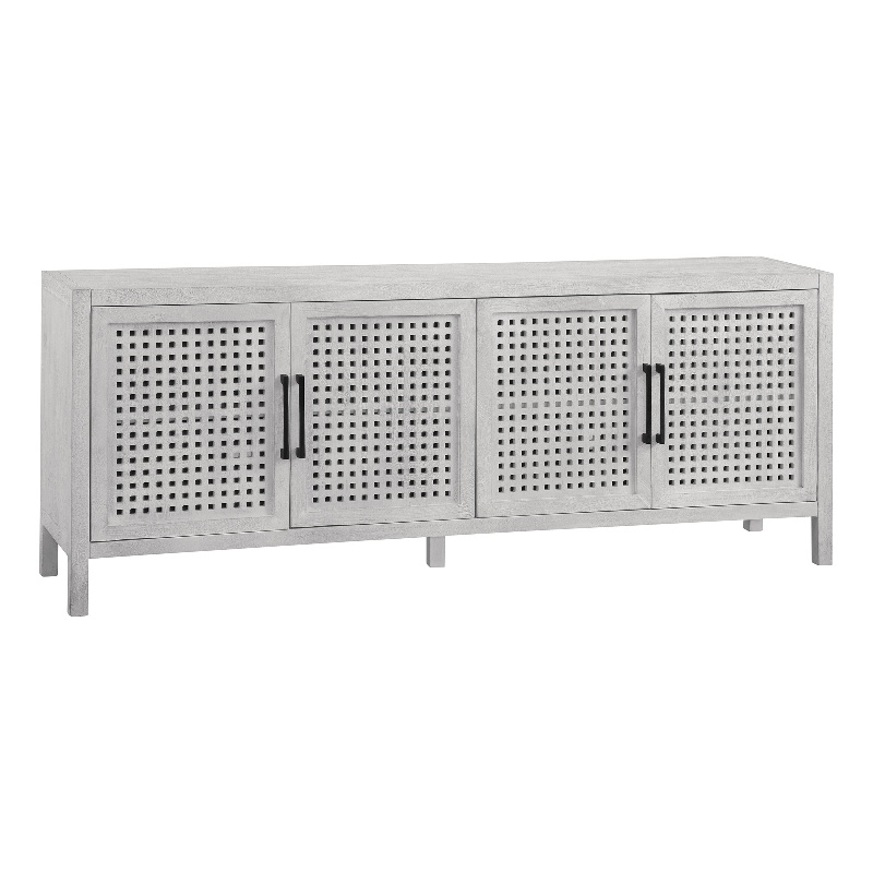 Pentak White Wash Mango Wood Boho Industrial Server
