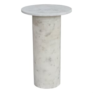 Claude Accent Table - White Marble