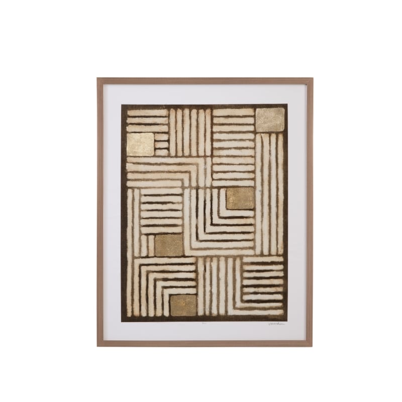 Purlin Bronze Wood Framed Print Set of 2 Modern Wall Art
