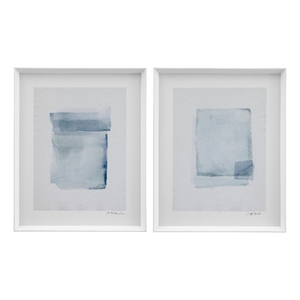 Water Color Lens Framed Print - Set of 2