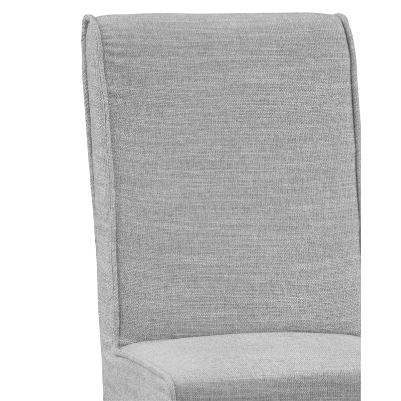 Mackie Hempstead Dove Slipcover Fabric Dining Chair Set of 2