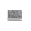 Magnolia Gray Wash Mango Wood Bone Resin Bar Cabinet